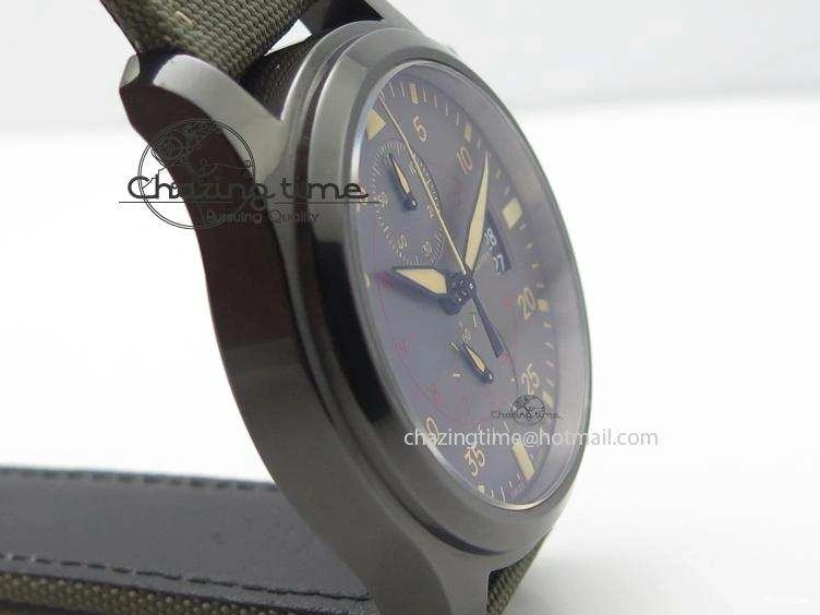 MIROTIME 0506 SunProtective Pilot Top Gun Miramar IWC388002 V6 1:1 Best Edition Ceramic Case On Nylon Strap A 7325